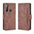 Funda de Cuero Cartera con Soporte Carcasa BY3 para HTC U20 5G Marron