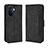 Funda de Cuero Cartera con Soporte Carcasa BY3 para Huawei Enjoy 50 Negro