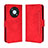 Funda de Cuero Cartera con Soporte Carcasa BY3 para Huawei Enjoy 50 Pro Rojo