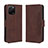 Funda de Cuero Cartera con Soporte Carcasa BY3 para Huawei Enjoy 50z Marron