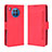 Funda de Cuero Cartera con Soporte Carcasa BY3 para Huawei Honor 50 Lite Rojo