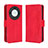 Funda de Cuero Cartera con Soporte Carcasa BY3 para Huawei Honor Magic5 Lite 5G Rojo