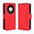 Funda de Cuero Cartera con Soporte Carcasa BY3 para Huawei Honor Magic6 Lite 5G Rojo