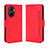 Funda de Cuero Cartera con Soporte Carcasa BY3 para Huawei Honor X40i 5G Rojo