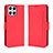 Funda de Cuero Cartera con Soporte Carcasa BY3 para Huawei Honor X8 4G Rojo