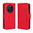 Funda de Cuero Cartera con Soporte Carcasa BY3 para Huawei Mate 50 Pro Rojo