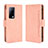 Funda de Cuero Cartera con Soporte Carcasa BY3 para Huawei Mate X2 Rosa