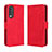 Funda de Cuero Cartera con Soporte Carcasa BY3 para Huawei Nova 10z Rojo