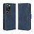 Funda de Cuero Cartera con Soporte Carcasa BY3 para Huawei P60 Azul