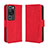 Funda de Cuero Cartera con Soporte Carcasa BY3 para Huawei P60 Pro Rojo