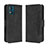 Funda de Cuero Cartera con Soporte Carcasa BY3 para Motorola Moto E13 Negro