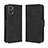 Funda de Cuero Cartera con Soporte Carcasa BY3 para Motorola Moto E22 Negro