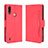 Funda de Cuero Cartera con Soporte Carcasa BY3 para Motorola Moto E7 Power Rojo