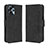 Funda de Cuero Cartera con Soporte Carcasa BY3 para Motorola Moto G13 Negro