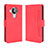 Funda de Cuero Cartera con Soporte Carcasa BY3 para Nokia 7.3 Rojo