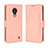 Funda de Cuero Cartera con Soporte Carcasa BY3 para Nokia C21 Rosa