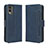 Funda de Cuero Cartera con Soporte Carcasa BY3 para Nokia C210 Azul