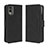 Funda de Cuero Cartera con Soporte Carcasa BY3 para Nokia C32 Negro