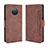 Funda de Cuero Cartera con Soporte Carcasa BY3 para Nokia X100 5G Marron