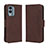 Funda de Cuero Cartera con Soporte Carcasa BY3 para Nokia X30 5G Marron