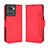 Funda de Cuero Cartera con Soporte Carcasa BY3 para OnePlus 10R 5G Rojo