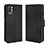 Funda de Cuero Cartera con Soporte Carcasa BY3 para OnePlus 9R 5G Negro