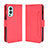 Funda de Cuero Cartera con Soporte Carcasa BY3 para OnePlus Nord 2 5G Rojo