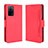 Funda de Cuero Cartera con Soporte Carcasa BY3 para Oppo A55 5G Rojo