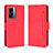 Funda de Cuero Cartera con Soporte Carcasa BY3 para Oppo A57 5G Rojo