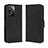 Funda de Cuero Cartera con Soporte Carcasa BY3 para Oppo A57e Negro