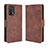 Funda de Cuero Cartera con Soporte Carcasa BY3 para Oppo F19s Marron