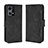 Funda de Cuero Cartera con Soporte Carcasa BY3 para Oppo F21 Pro 4G Negro