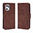 Funda de Cuero Cartera con Soporte Carcasa BY3 para Oppo Find X5 Pro 5G Marron