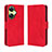 Funda de Cuero Cartera con Soporte Carcasa BY3 para Oppo K11x 5G Rojo