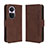 Funda de Cuero Cartera con Soporte Carcasa BY3 para Oppo Reno10 5G Marron