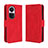 Funda de Cuero Cartera con Soporte Carcasa BY3 para Oppo Reno10 5G Rojo