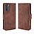 Funda de Cuero Cartera con Soporte Carcasa BY3 para Oppo Reno6 5G Marron