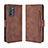 Funda de Cuero Cartera con Soporte Carcasa BY3 para Oppo Reno6 Pro 5G India Marron