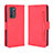 Funda de Cuero Cartera con Soporte Carcasa BY3 para Oppo Reno6 Pro 5G India Rojo