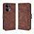 Funda de Cuero Cartera con Soporte Carcasa BY3 para Oppo Reno9 Pro+ Plus 5G Marron