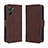 Funda de Cuero Cartera con Soporte Carcasa BY3 para Realme 10 Pro 5G Marron