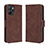 Funda de Cuero Cartera con Soporte Carcasa BY3 para Realme 10T 5G Marron