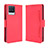 Funda de Cuero Cartera con Soporte Carcasa BY3 para Realme 8 Pro Rojo