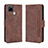 Funda de Cuero Cartera con Soporte Carcasa BY3 para Realme C12 Marron