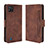 Funda de Cuero Cartera con Soporte Carcasa BY3 para Realme C20 Marron