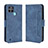 Funda de Cuero Cartera con Soporte Carcasa BY3 para Realme C21Y Azul