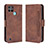 Funda de Cuero Cartera con Soporte Carcasa BY3 para Realme C21Y Marron