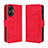 Funda de Cuero Cartera con Soporte Carcasa BY3 para Realme C55 Rojo