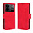 Funda de Cuero Cartera con Soporte Carcasa BY3 para Realme GT Neo5 240W 5G Rojo