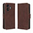 Funda de Cuero Cartera con Soporte Carcasa BY3 para Realme GT Neo5 SE 5G Marron